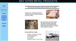 Desktop Screenshot of baycitiesmetalproducts.com